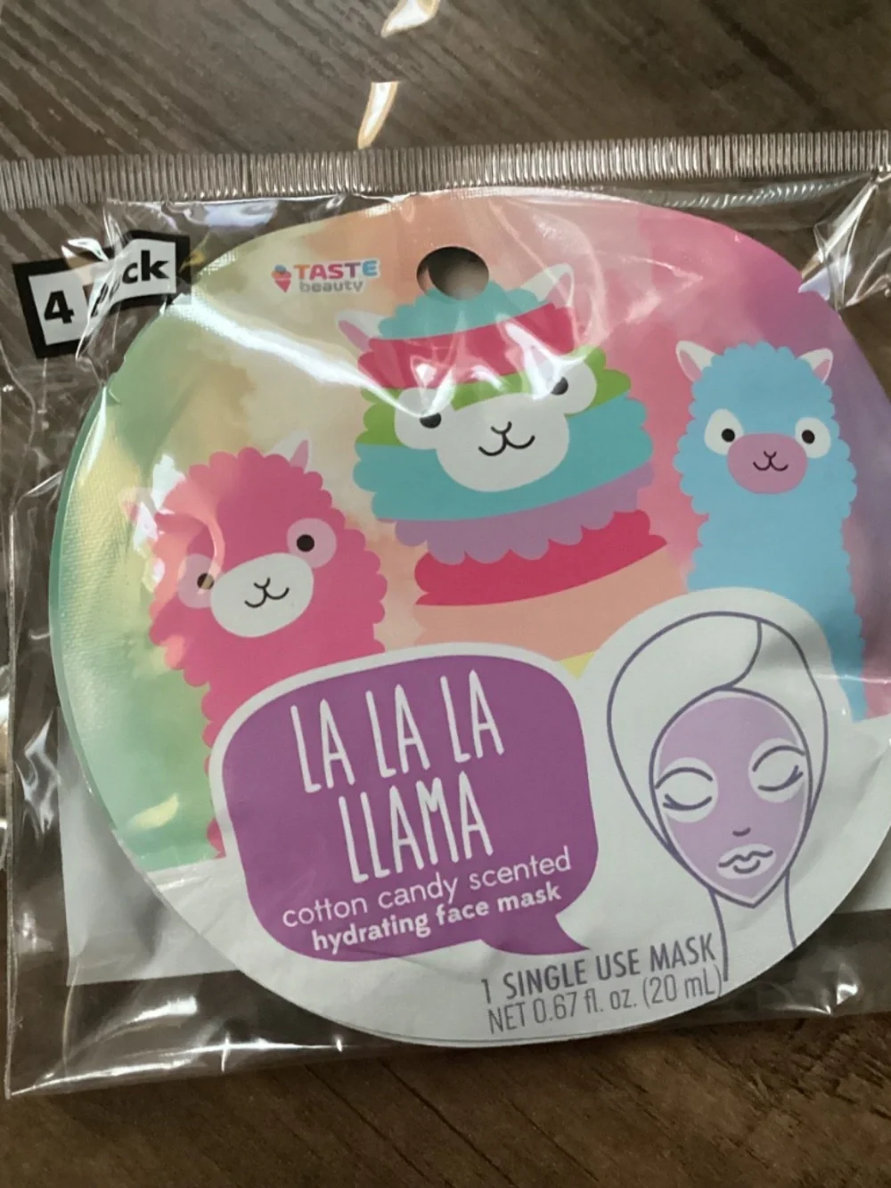 Taste Beauty Scented Masks Bundle New 20 ml each mask  2 packs=8 masks total